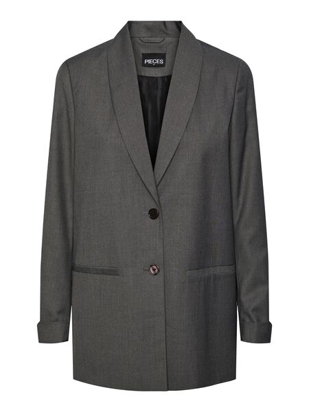 Pieces PCOFELIA BLAZER, Dark Grey Melange, highres - 17137312_DarkGreyMelange_001.jpg