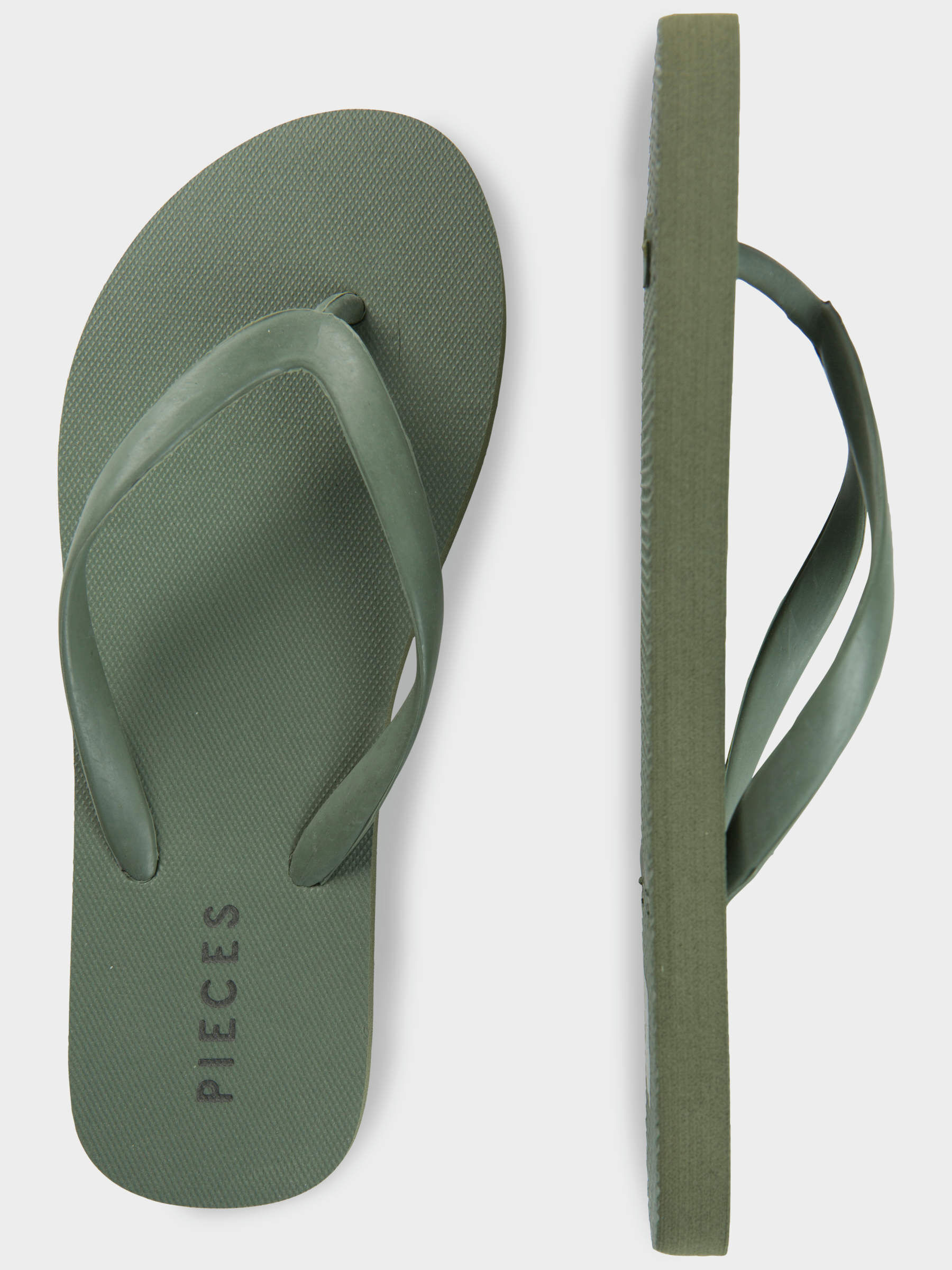 Sage green flip flops top