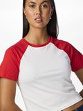 Pieces PCJANNIE KONTRAST CROPPED T-SHIRT, Bright White, highres - 17157384_BrightWhite_1179549_006.jpg