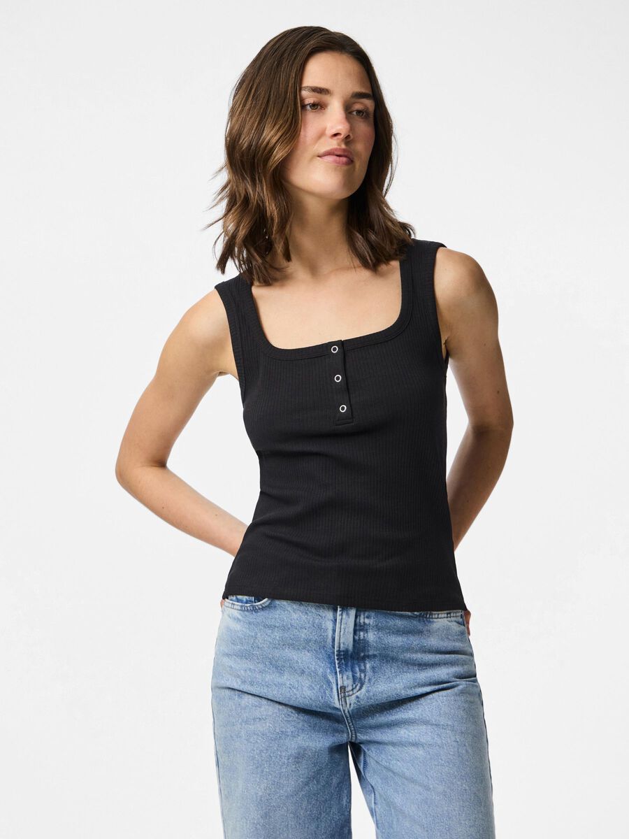 Pieces PCKITTE SLEEVELESS TOP, Black, highres - 17163782_Black_003.jpg