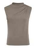 Pieces PCMADISON DRAPIERTES OBERTEIL OHNE ÄRMEL, Taupe Gray, highres - 17151143_TaupeGray_001.jpg