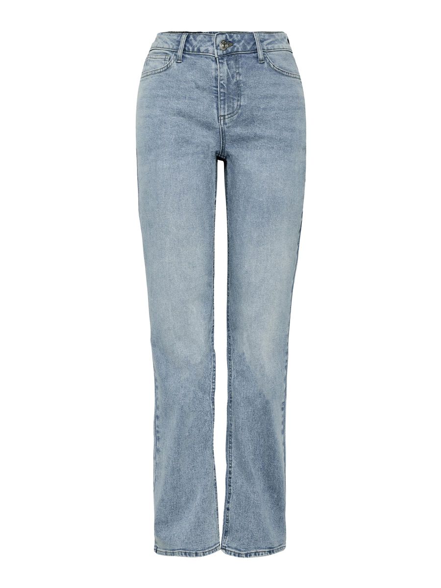 Pieces STRAIGHT FIT JEANS, Light Blue Denim, highres - 17149276_LightBlueDenim_001.jpg