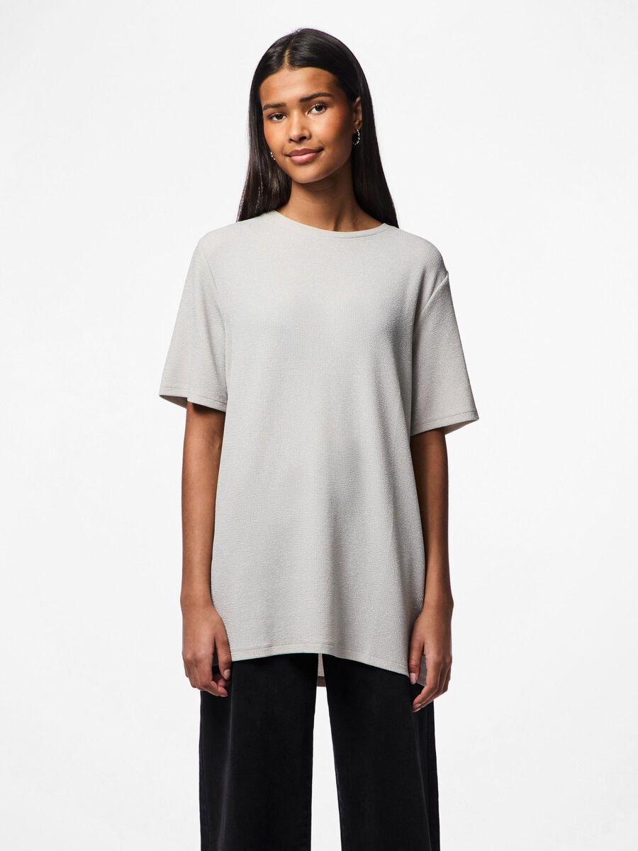 Pieces PCLINA - PAILLETTES T-SHIRT, Lunar Rock, highres - 17133911_LunarRock_003.jpg