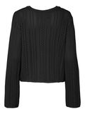 Pieces PCNUKA KNITTED CARDIGAN, Black, highres - 17155170_Black_002.jpg