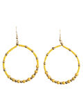 Pieces ROUND PEARL EARRINGS, Maize, highres - 17087003_Maize_002.jpg