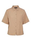 Pieces PCMILANO SHORT SLEEVED SHIRT, Nomad, highres - 17140960_Nomad_001.jpg