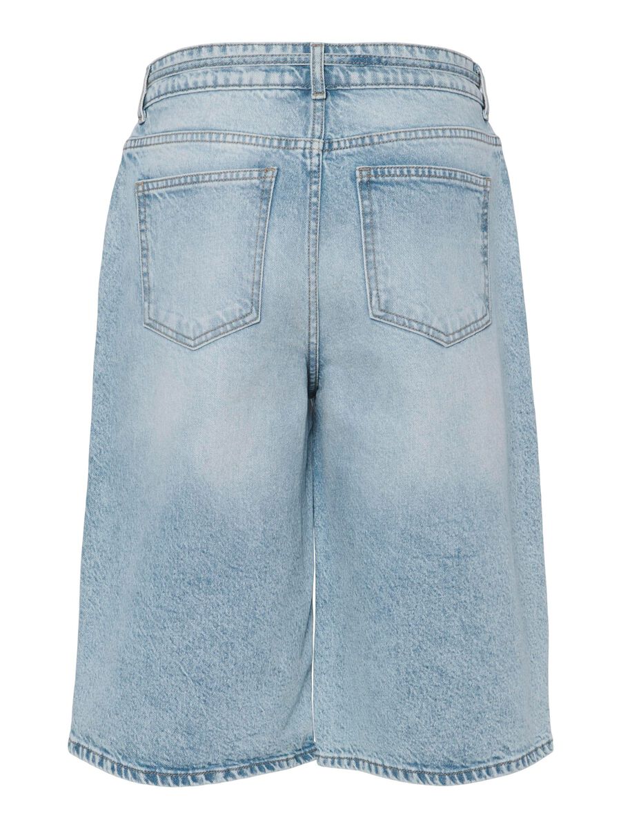 Pieces PCSELMA DENIM SHORTS, Light Blue Denim, highres - 17158219_LightBlueDenim_002.jpg