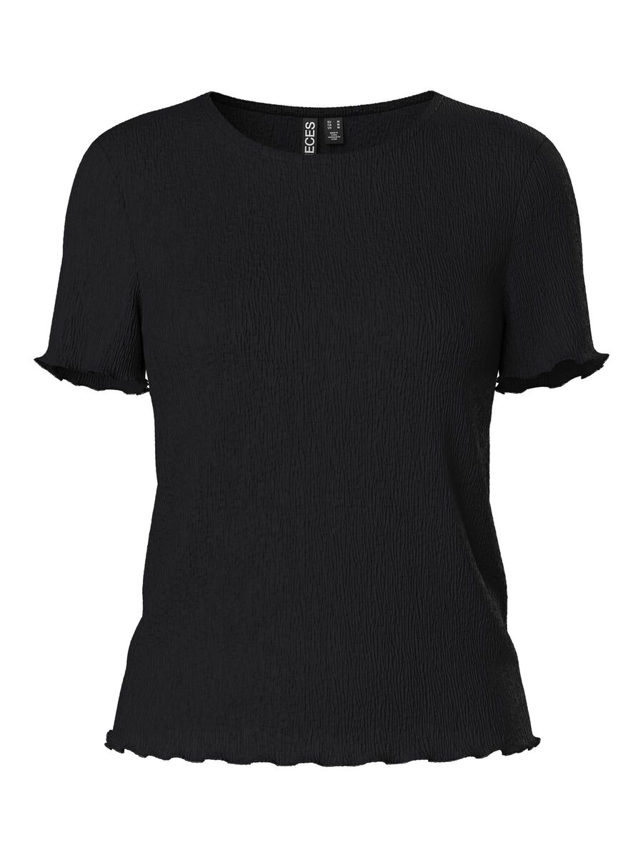 Pieces PCFLORA T-SHIRT, Black, highres - 17155404_Black_001.jpg