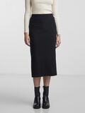 Pieces RIBBED MIDI SKIRT, Black, highres - 17101527_Black_003.jpg