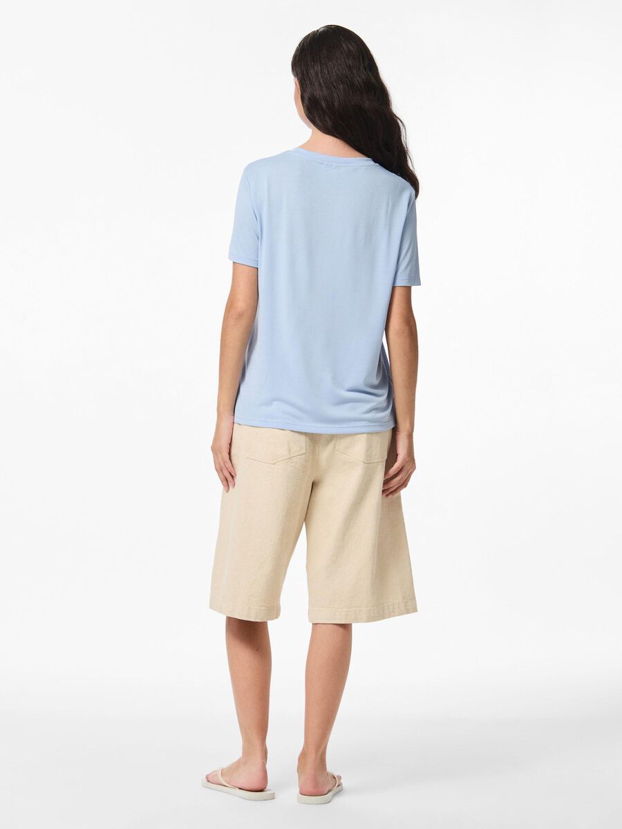 Pieces PCANORA T-SHIRT, Cashmere Blue, highres - 17148789_CashmereBlue_004.jpg