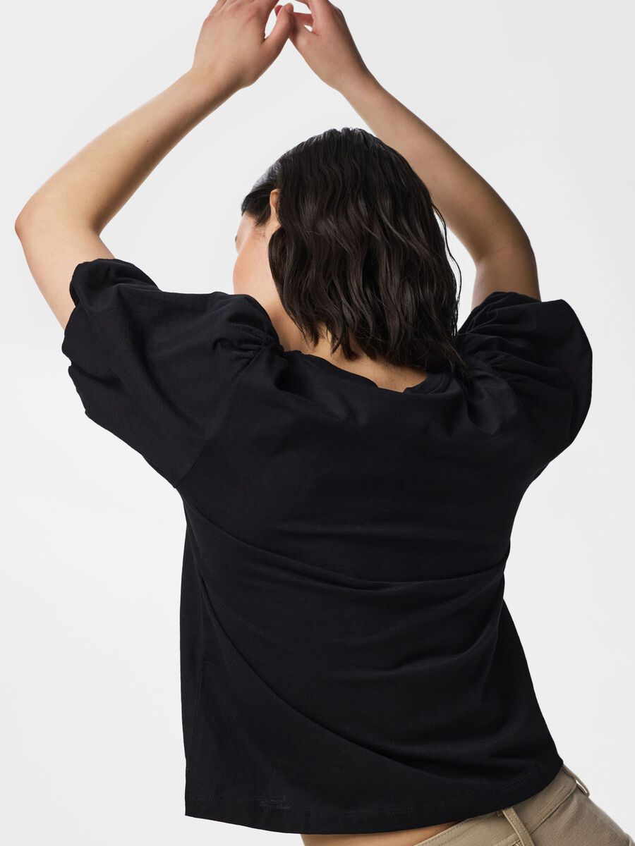 Carousel image - PCPERNILLA PUFF T-SHIRT, Black | 6