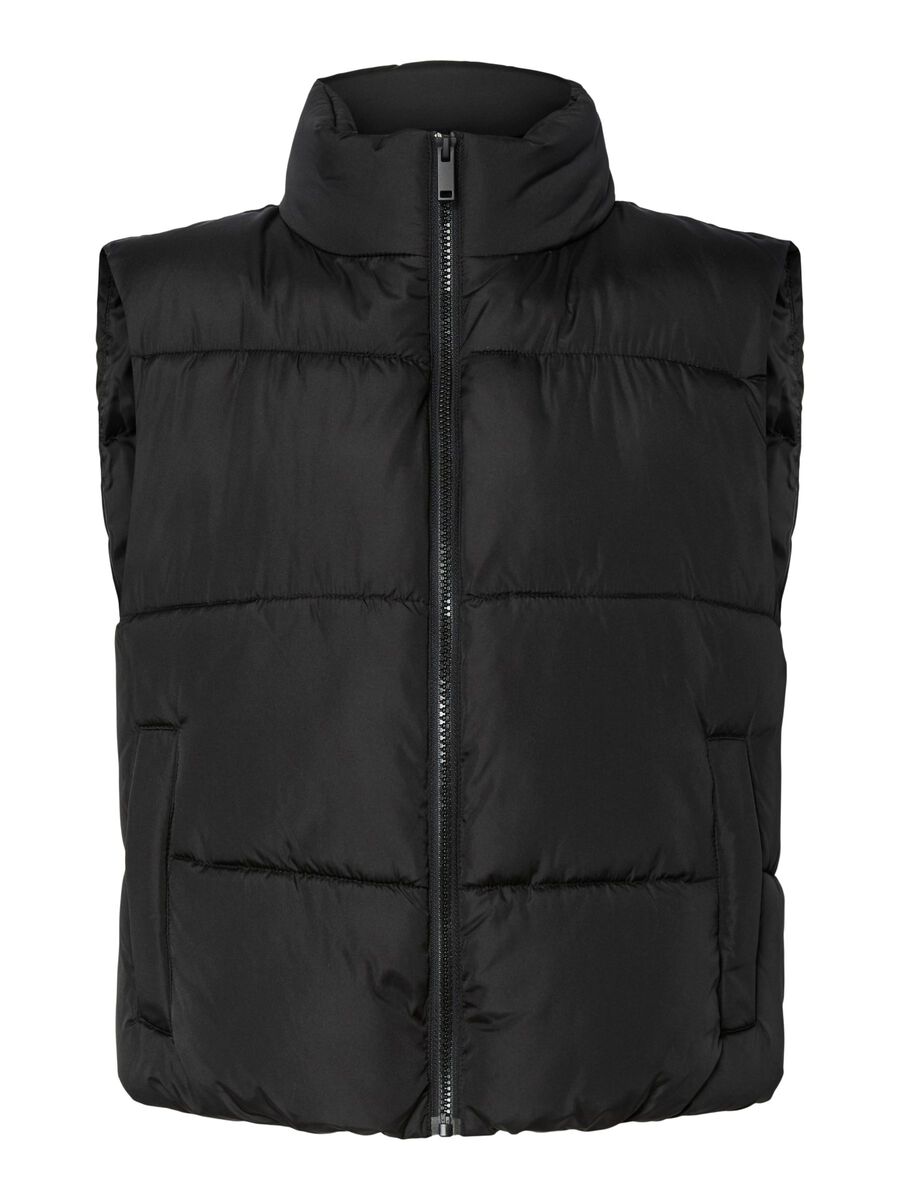 Product carousel image - PCBEE SHORT PADDED GILET, Black | 2