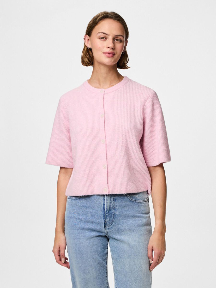 Pieces PCSILLY - MANCHES COURTES CARDIGAN EN MAILLE, Roseate Spoonbill, highres - 17158220_RoseateSpoonbill_1199087_003.jpg