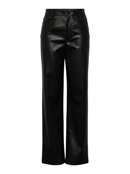 Pieces PCCROCO HIGH WAISTED TROUSERS, Black, highres - 17135414_Black_001.jpg