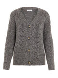 Pieces PATTERN KNITTED CARDIGAN, Dark Grey Melange, highres - 17106370_DarkGreyMelange_001.jpg