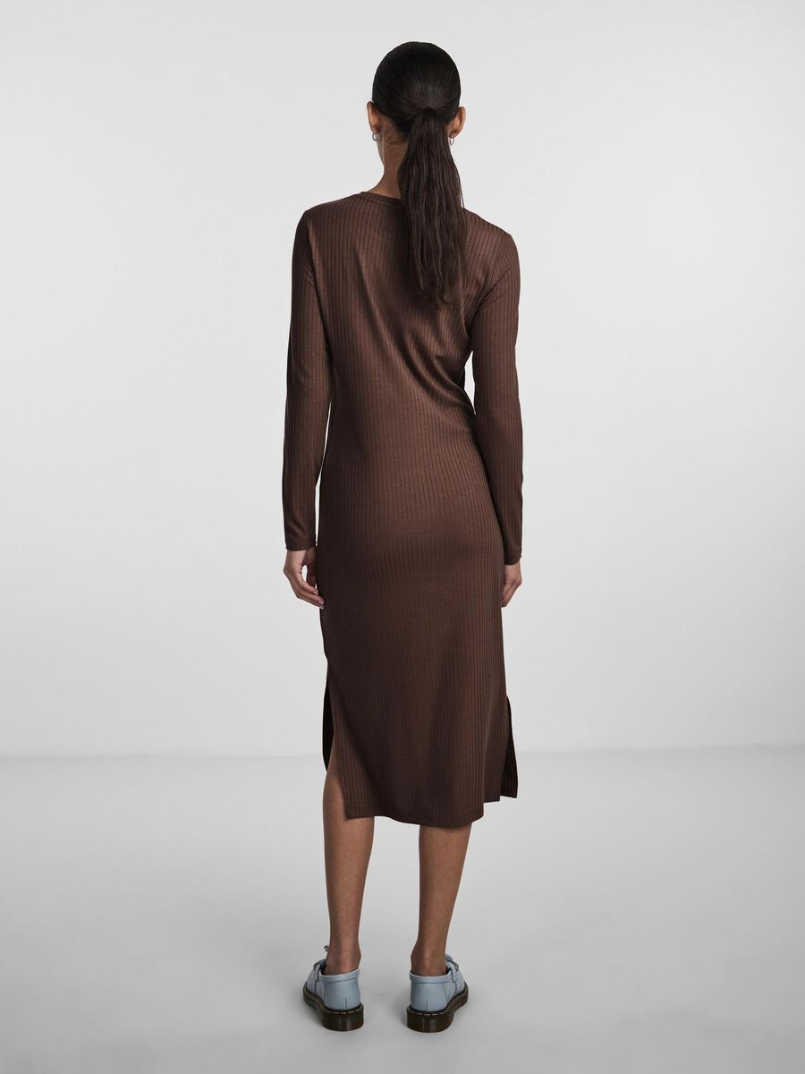 Pieces PCKYLIE MIDI DRESS, Chicory Coffee, highres - 17126214_ChicoryCoffee_004.jpg