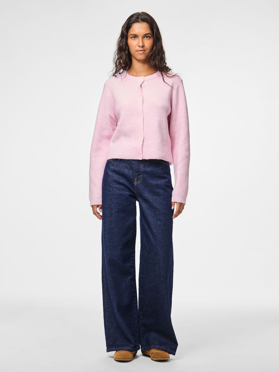 Product carousel image - PCSILLY KNITTED CARDIGAN, Roseate Spoonbill | 2