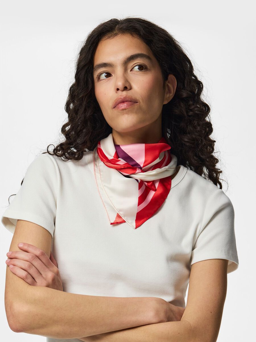 Product carousel image 2 PCJUSTINE SCARF, Cloud Dancer