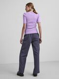 Pieces PUFF SLEEVED RIB TOP, Lavendula, highres - 17110522_Lavendula_004.jpg