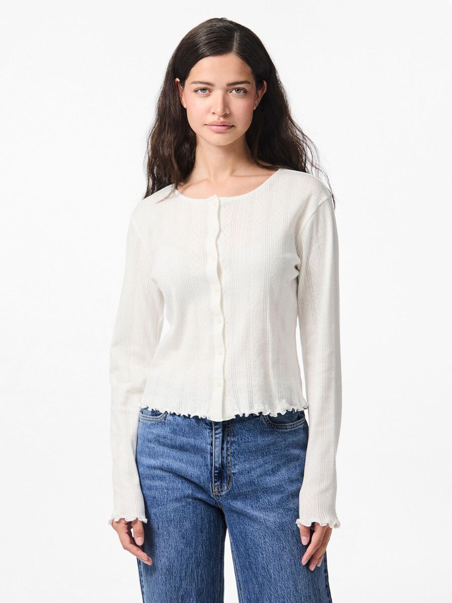 Pieces PCMARIE POINTELLE CARDIGAN, Cloud Dancer, highres - 17152189_CloudDancer_003.jpg