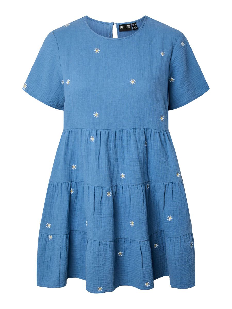 Carousel image - PCSASTINA MUSSELIN MINI DRESS, Riverside | 5