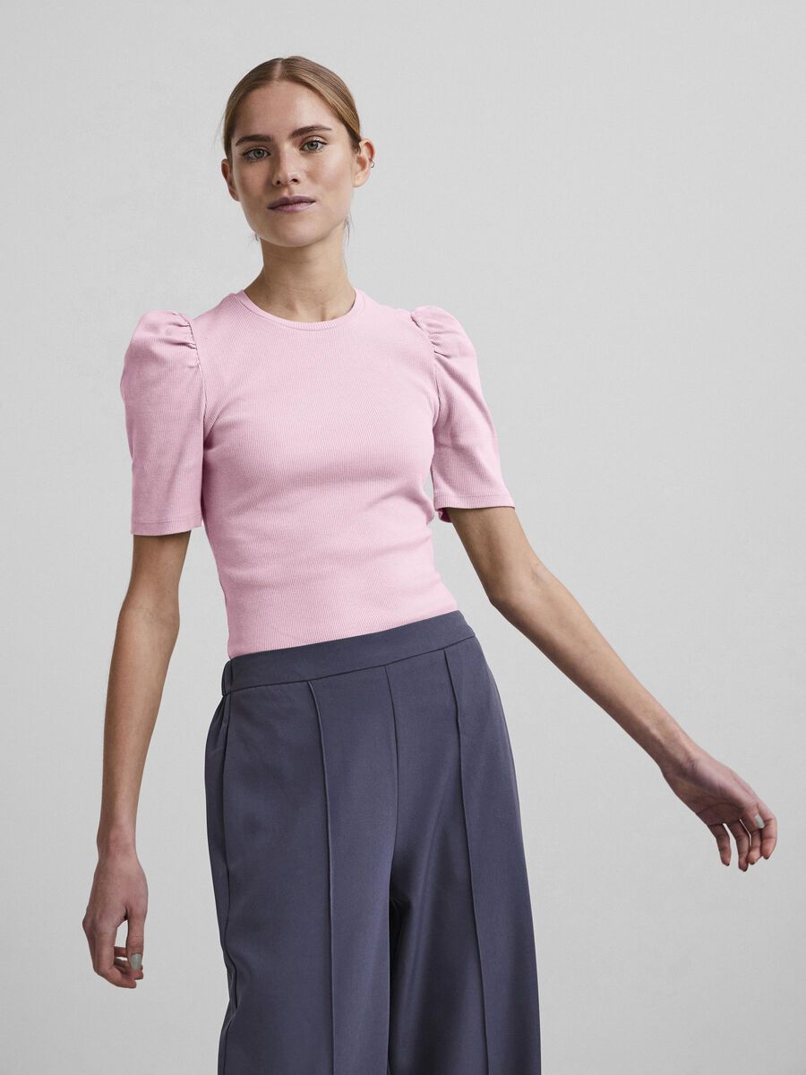 Pieces GERIPPTES PUFFÄRMEL OBERTEIL, Ballerina, highres - 17110522_Ballerina_003.jpg