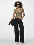 Product image thumbnail - PCKITTE  TOP MED KORTE ÆRMER, Fossil | 5
