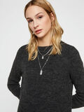 Pieces GERIPPTES PULLOVER, Dark Grey Melange, highres - 17098262_DarkGreyMelange_006.jpg