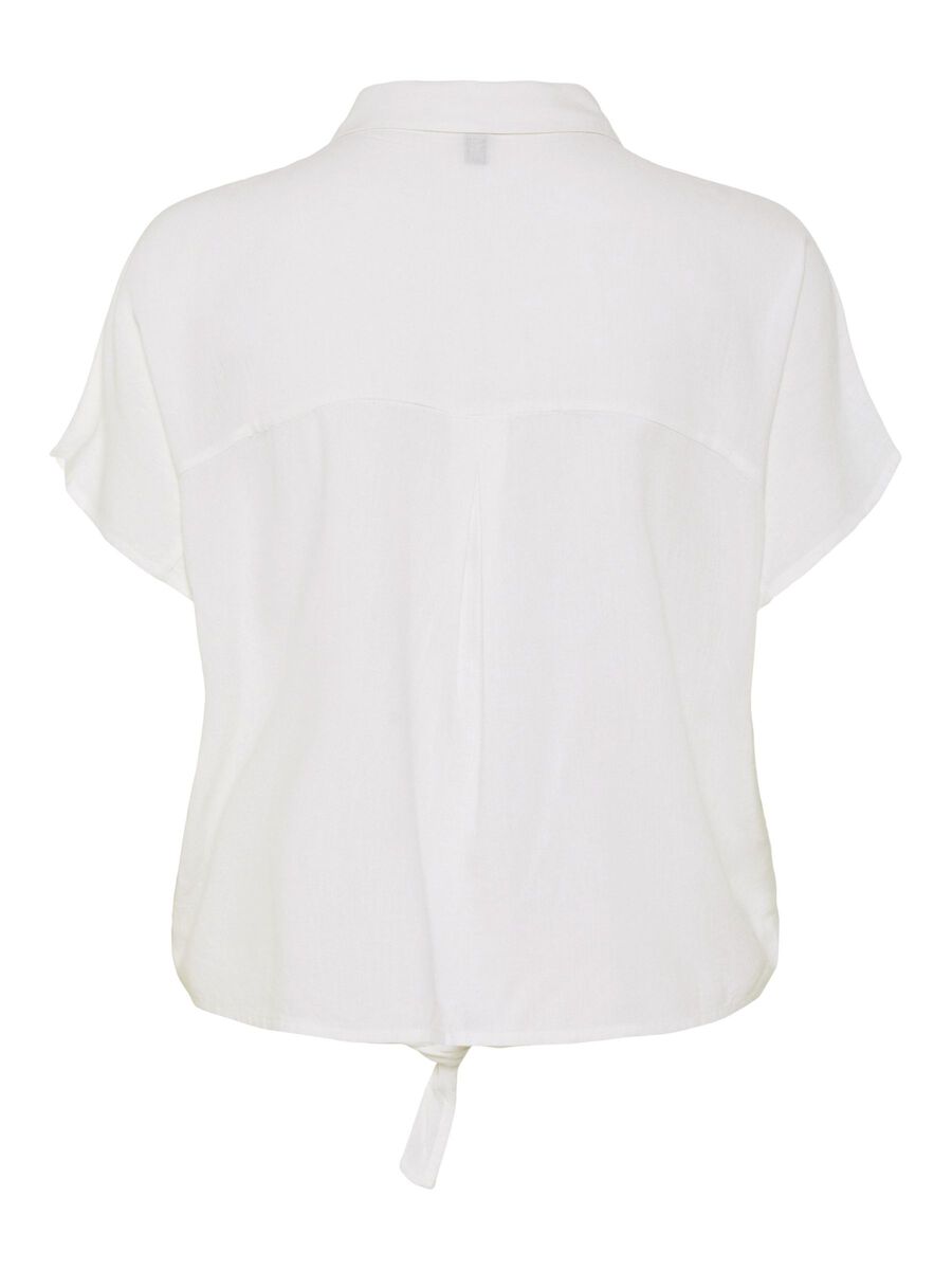 Pieces PCPIA SHORT SLEEVED SHIRT, Bright White, highres - 17154736_BrightWhite_002.jpg