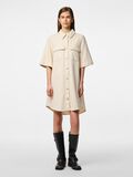 Pieces PCSAVANNA MINI DENIM DRESS, Raw Cotton, highres - 17158182_RawCotton_005.jpg