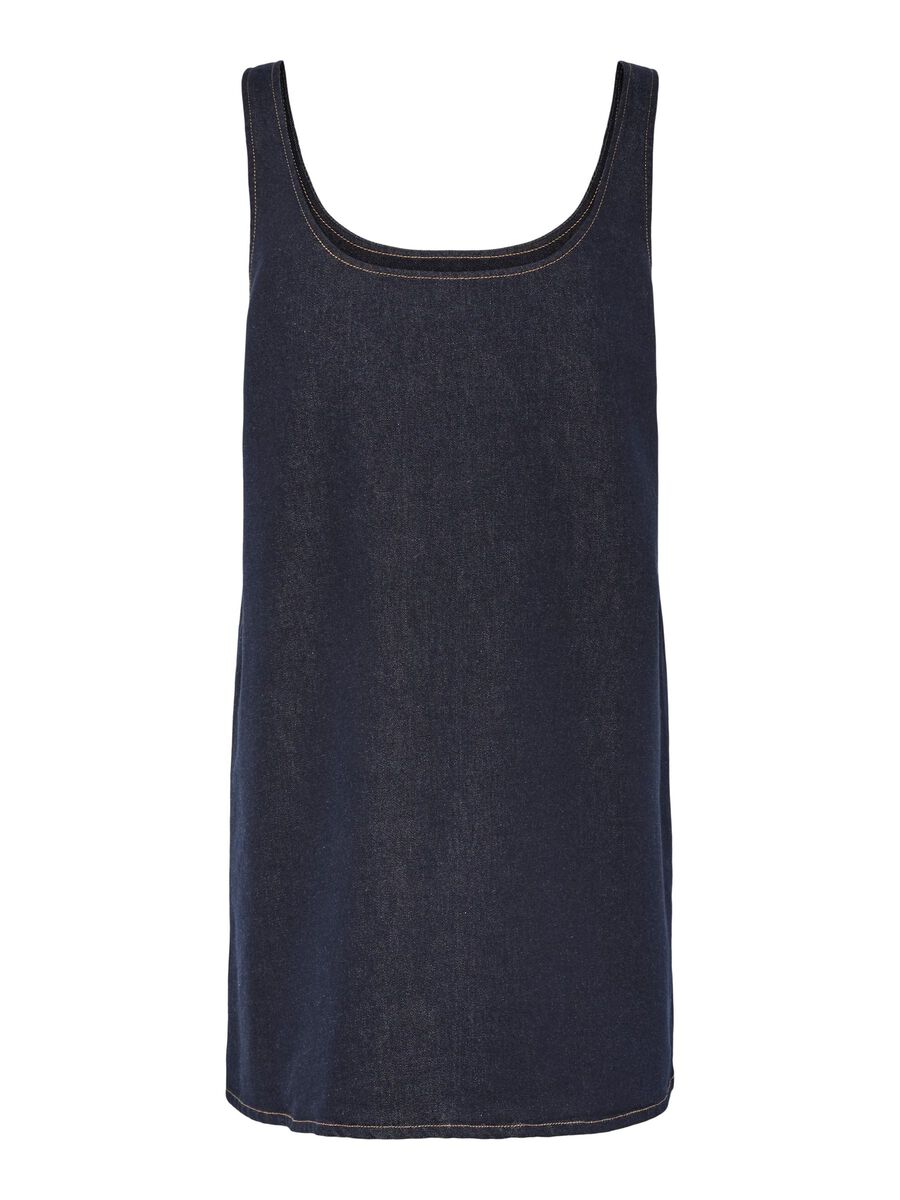 Pieces PCFRANNA DENIM SPENCER DRESS, Dark Blue Denim, highres - 17161244_DarkBlueDenim_002.jpg