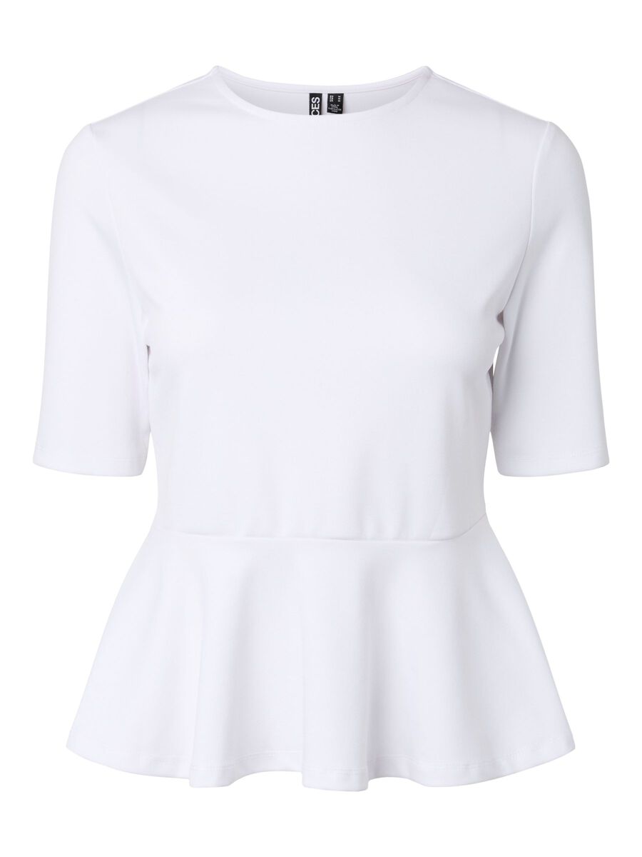 Carousel image - PCALISA - P&Eacute;PLUM BLOUSE, Bright White | 5
