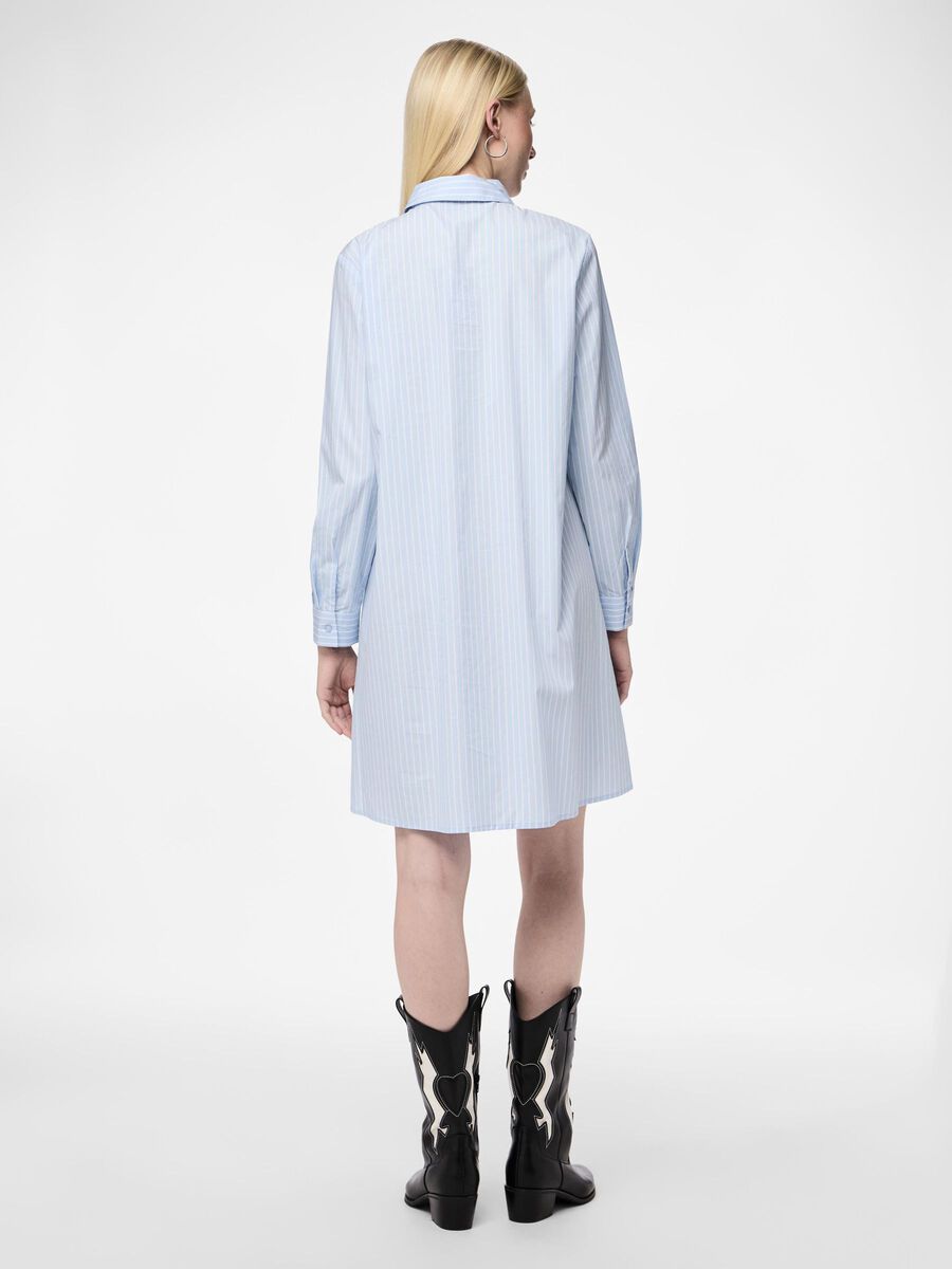 Pieces PCPENNY SHIRT DRESS, Airy Blue, highres - 17149325_AiryBlue_1104187_004.jpg