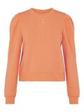 Pieces PCFRANCI SWEATSHIRT, Muskmelon, highres - 17115898_Muskmelon_001.jpg