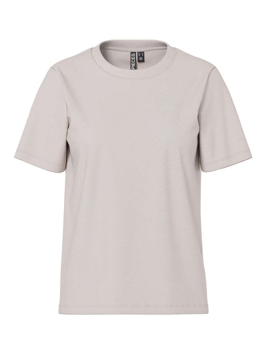 Pieces PCRIA - COTON T-SHIRT, Silver Gray, highres - 17140802_SilverGray_001.jpg