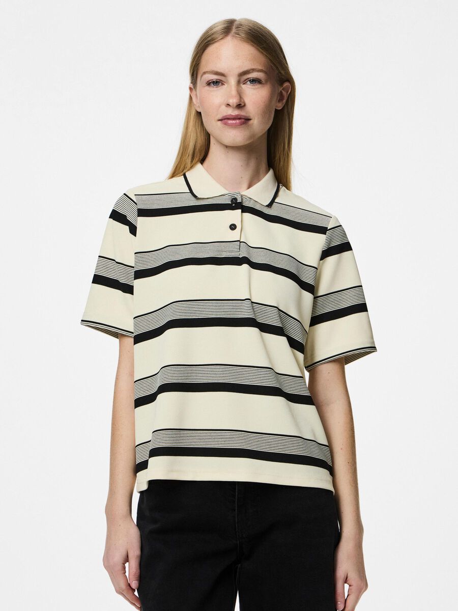 Pieces PCJUVEL POLO SHIRT, Pastel Yellow, highres - 17159696_PastelYellow_1208679_003.jpg