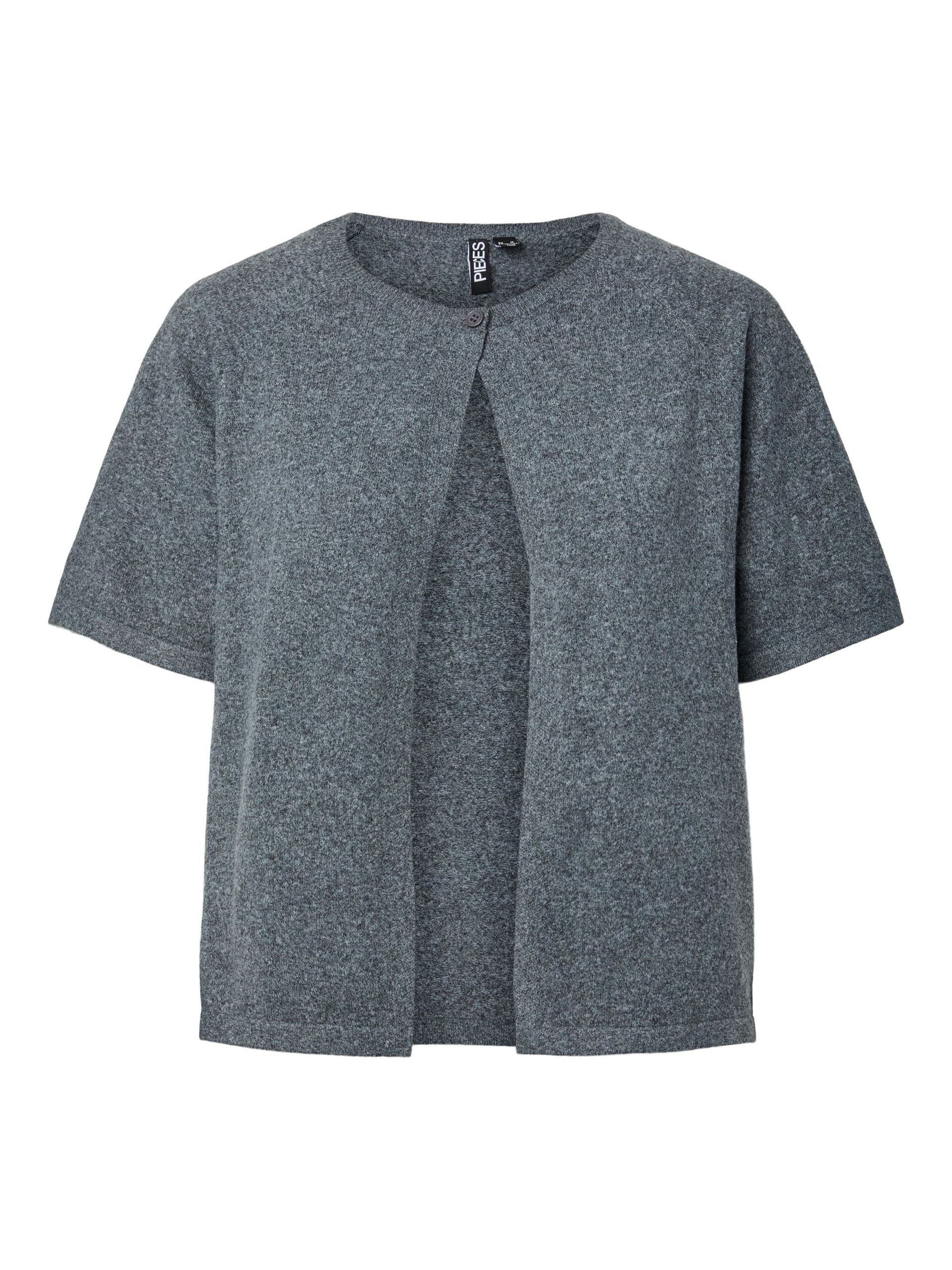 Carousel image - PCBREE KNITTED CARDIGAN, Dark Grey Melange | 5
