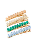 Pieces LOT DE 4 STRASS BARRETTES, Gold Colour, highres - 17103389_GoldColour_754659_001.jpg