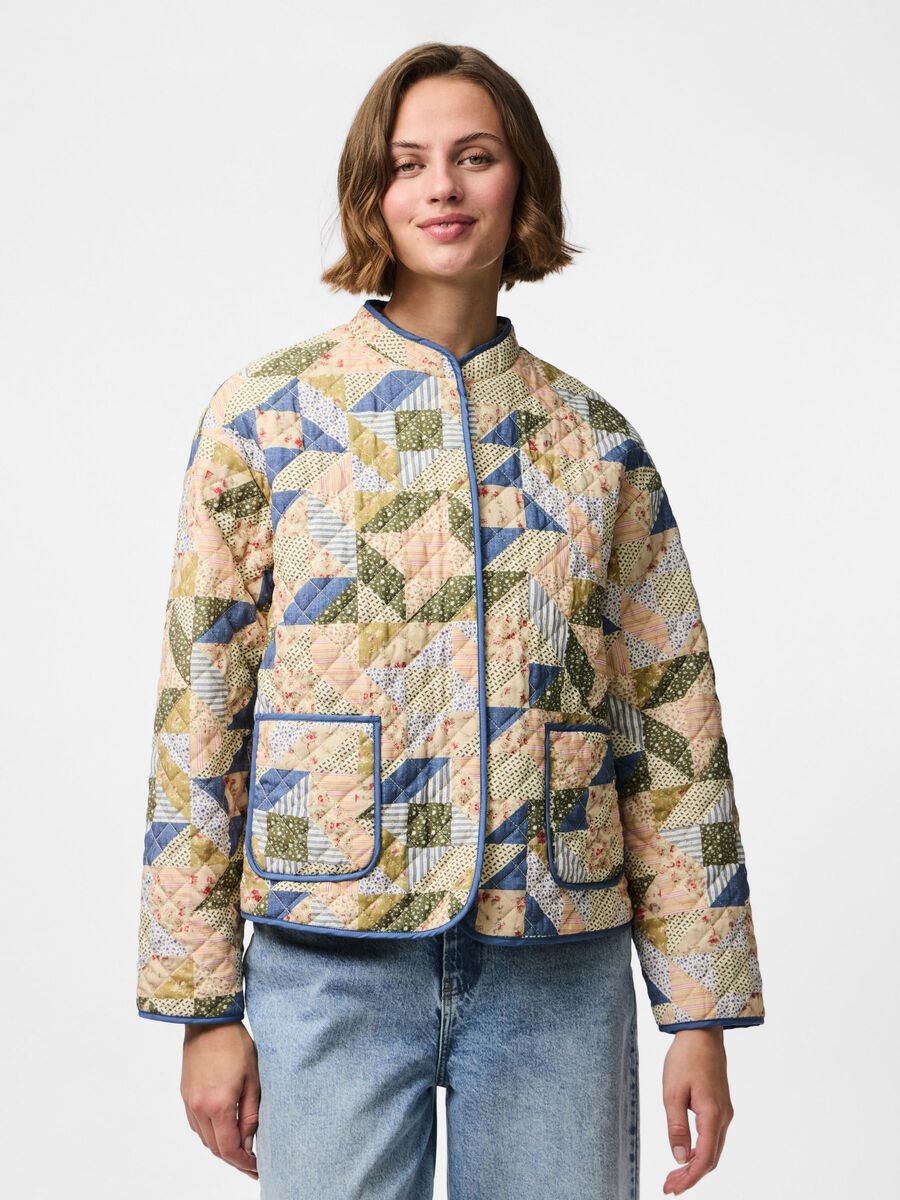 Pieces PCRIKKE QUILTED JACKET, Birch, highres - 17162301_Birch_1242866_003.jpg
