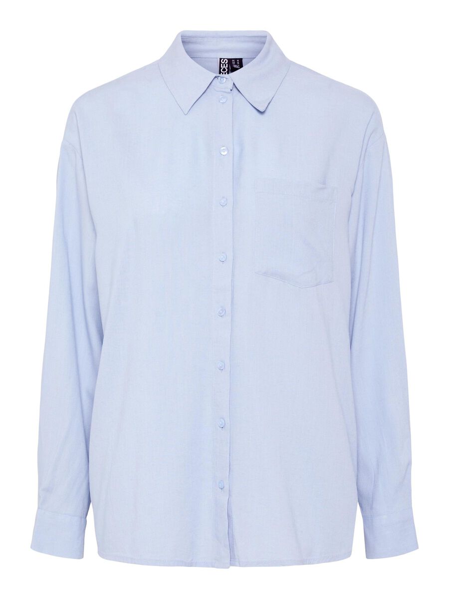 Pieces PCPIA SHIRT, Cashmere Blue, highres - 17149315_CashmereBlue_001.jpg