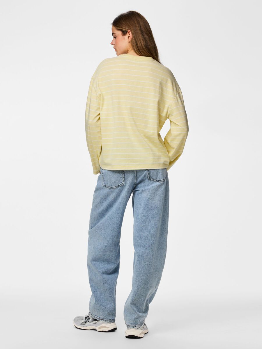 Product carousel image - PCSADIE BARREL L&Aring;NG&Auml;RMAD T-SHIRT, French Vanilla | 2