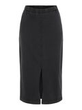 Pieces HIGH-WAIST MIDDELLANGE ROK, Black, highres - 17111407_Black_825539_001.jpg