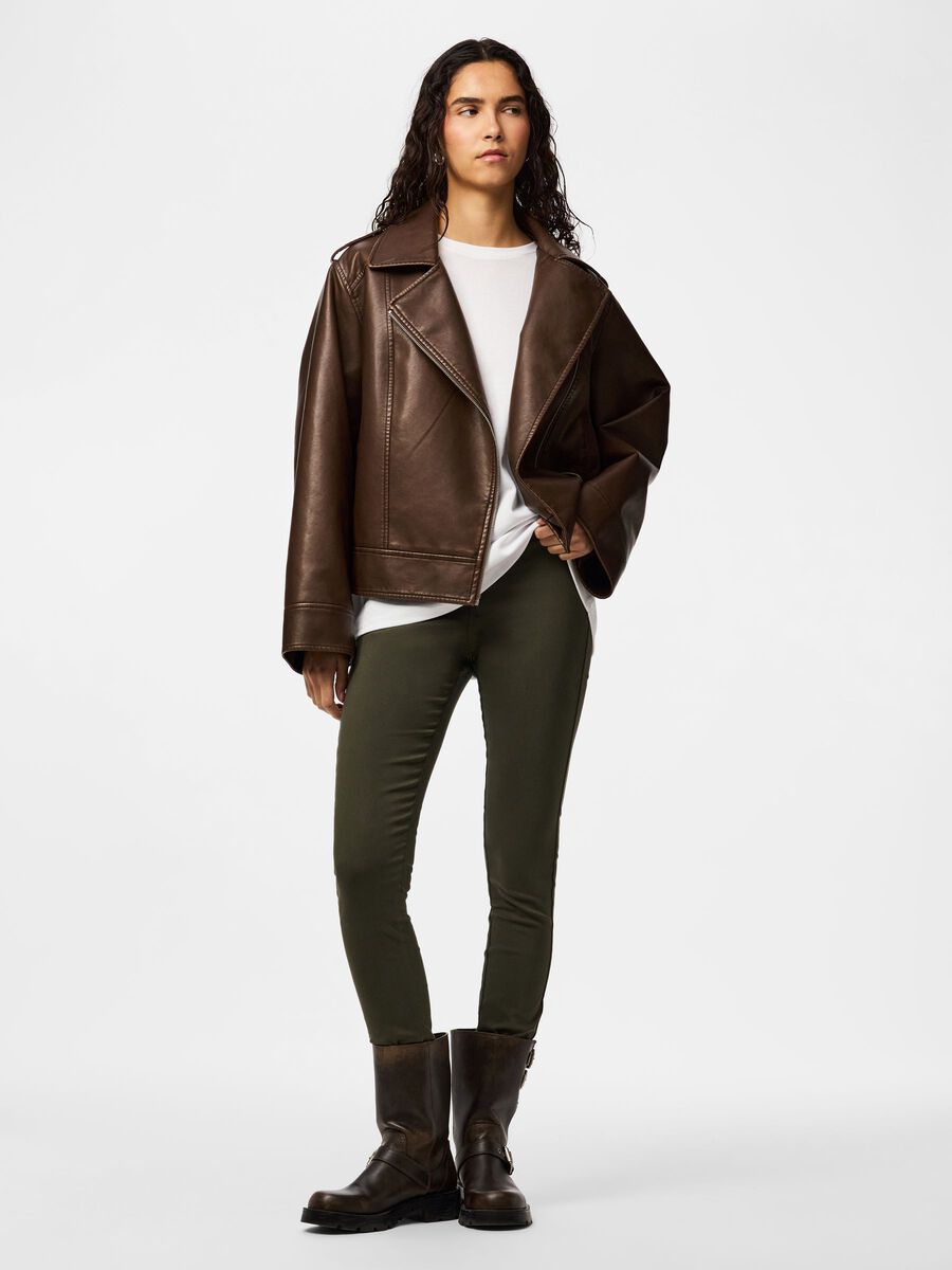 Carousel image - PCHIGHSKIN HW JEGGINGS, Forest Night | 1