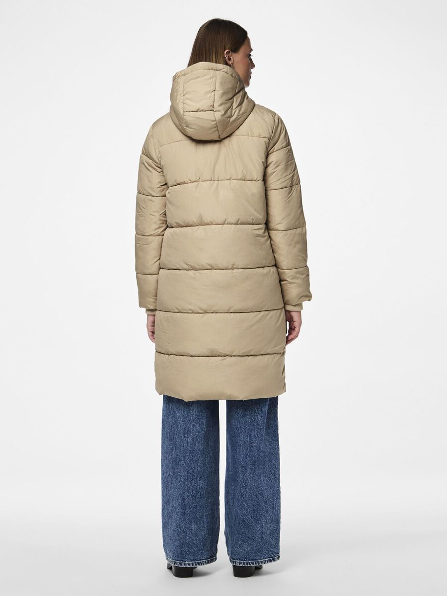 Pieces PCBEE LONG PADDED JACKET, Silver Mink, highres - 17115627_SilverMink_004.jpg
