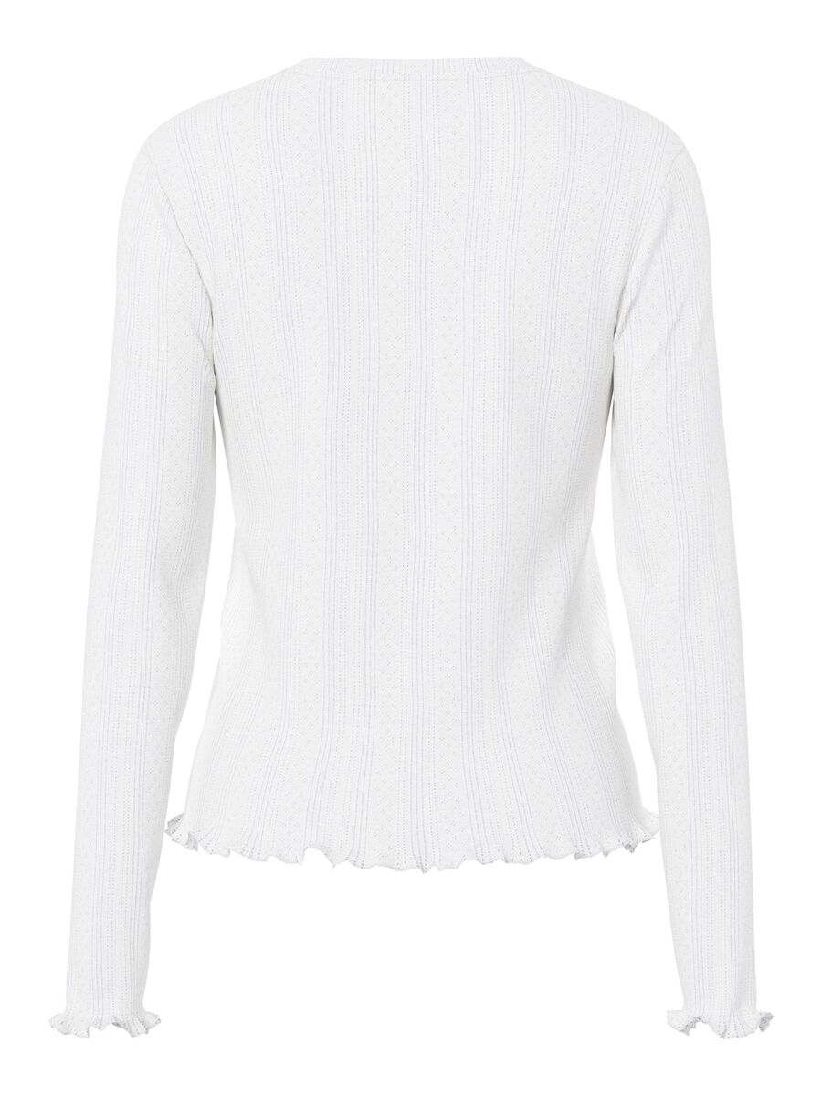 Pieces PCMARIE POINTELLE  LONG SLEEVED TOP, Cloud Dancer, highres - 17152052_CloudDancer_002.jpg