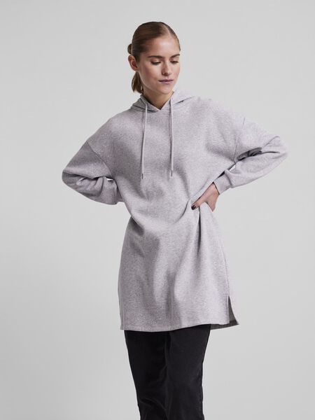 Pieces PCCHILLI SWEAT DRESS, Light Grey Melange, highres - 17115876_LightGreyMelange_003.jpg