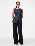 Product image thumbnail - PCROSE LONG  DENIM VEST, Dark Blue Denim | 3