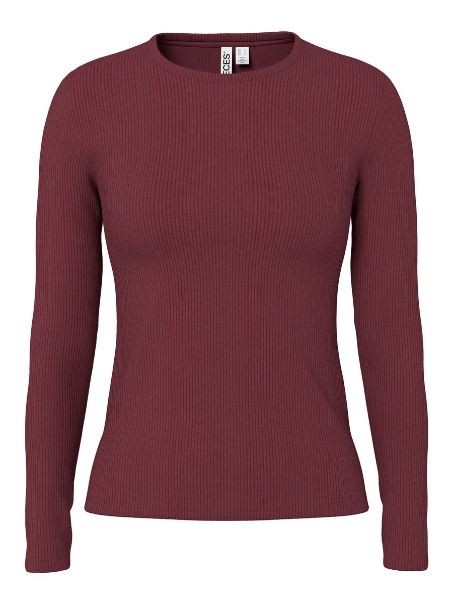 Product carousel image 1 PCRUKA LONG SLEEVED TOP, Tawny Port