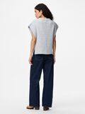 Product image thumbnail - PCNOSIE PONCHO, Light Grey Melange | 2