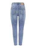 Pieces PCLILI MID WAISTED SLIM FIT JEANS, Light Blue Denim, highres - 17110205_LightBlueDenim_002.jpg